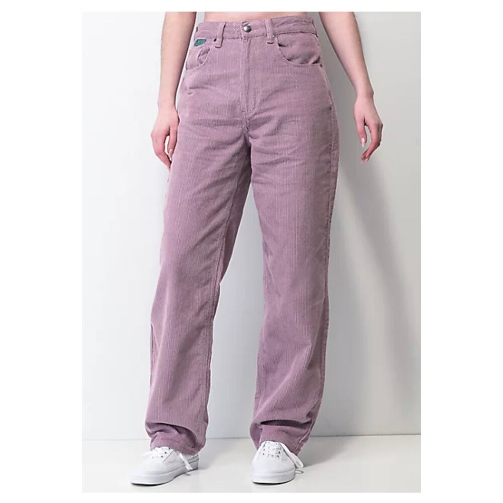 Empyre Y2K 90s Pants Baggy Corduroy Purple Wide Leg Pants Size Women's 1